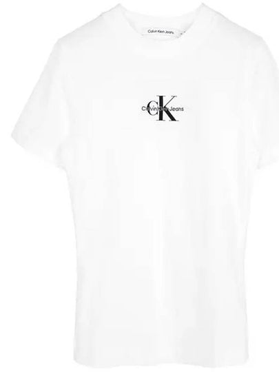 Monologo Short Sleeve T-Shirt White - CALVIN KLEIN - BALAAN 2