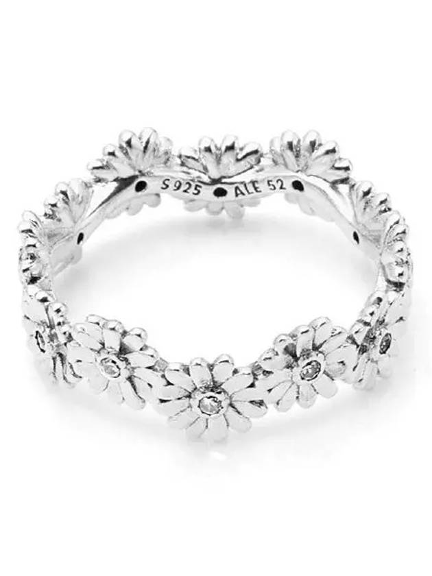 Sparkling Daisy Flower Crown Ring Silver - PANDORA - BALAAN 2