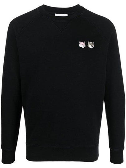 Monochrome Fox Head Patch Classic Sweatshirt Black - MAISON KITSUNE - BALAAN 2