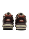 991 Made in UK Earth French Leather Low Top Sneakers Brown - NEW BALANCE - BALAAN 5