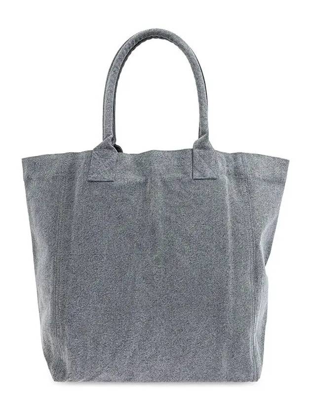 Yenky Embroidered Logo Small Tote Bag Grey - ISABEL MARANT - BALAAN 3