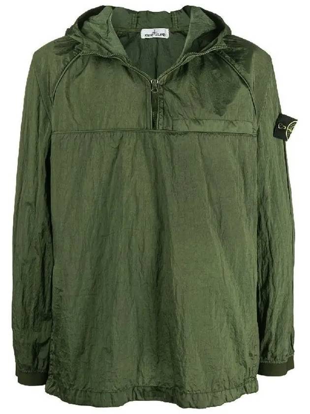 Men's Waffen Patch Metal Nylon Anorak Olive - STONE ISLAND - BALAAN 2