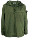 Men's Waffen Patch Metal Nylon Anorak Olive - STONE ISLAND - BALAAN 3