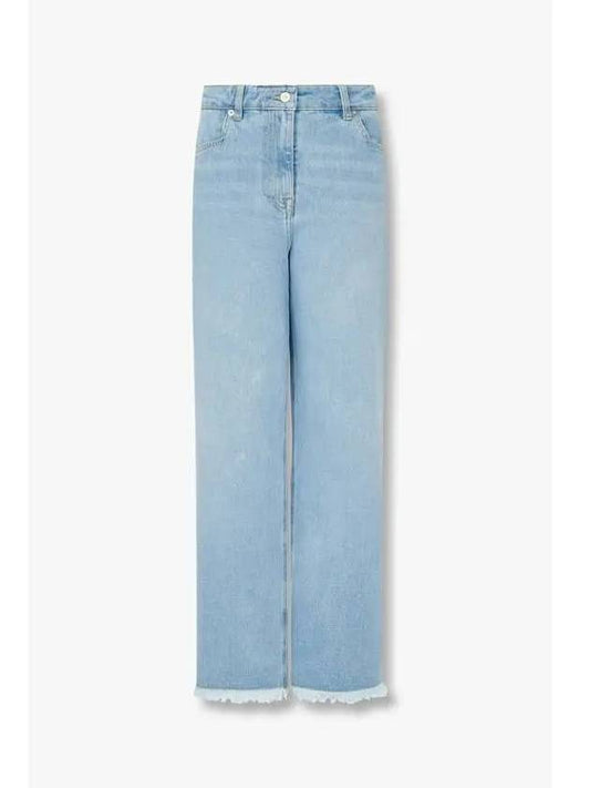 PS Women Happy Patch Straight Leg Jeans Blue - PAUL SMITH - BALAAN 1