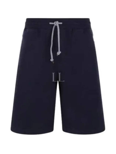 Men's Zipper Pocket Shorts Blue - BRUNELLO CUCINELLI - BALAAN 2