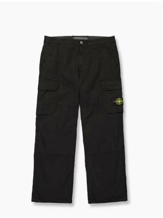 Pantaloni Comfort Fit Cargo Straight Pants Black - STONE ISLAND - BALAAN 2