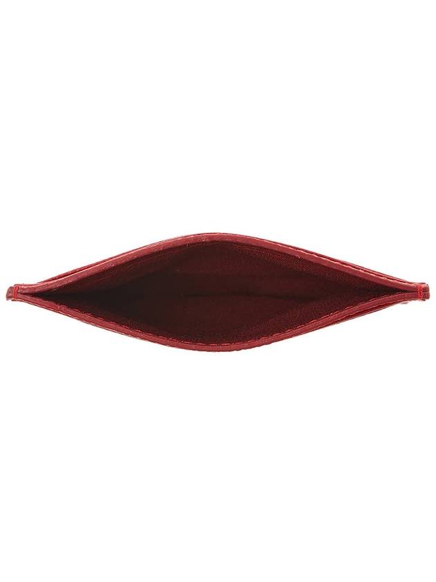 Gancini Card Wallet Lipstick Red - SALVATORE FERRAGAMO - BALAAN 11