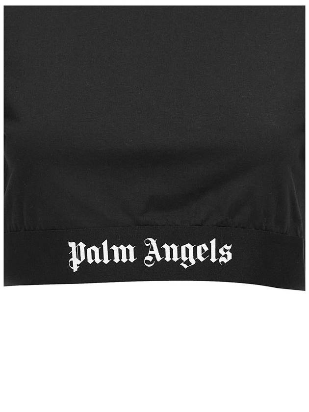 Palm Angels 'Classic Logo Tape' Cropped T-Shirt - PALM ANGELS - BALAAN 4