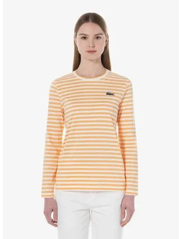 Women s Striped Long Sleeve T Shirt TF921E 54G IXY Domestic Product GQ2N24020248598 - LACOSTE - BALAAN 1