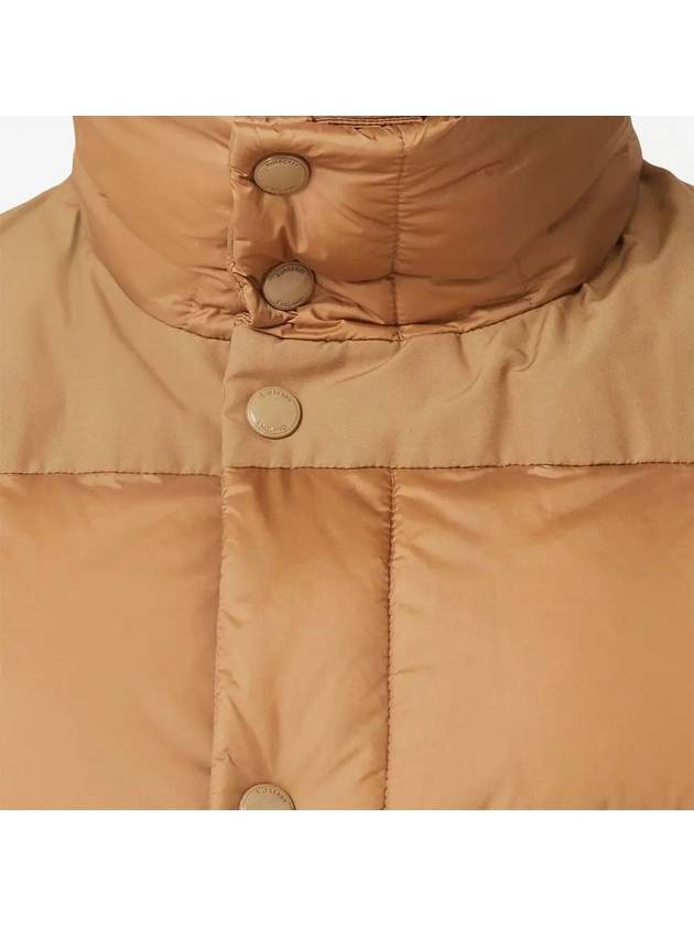 Detachable Sleeve Hooded Padding Beige - BURBERRY - BALAAN 6