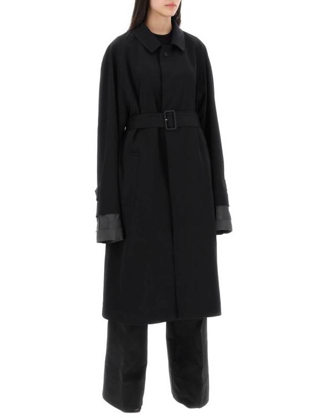 Belted Sleeve Trench Coat Black - MAISON MARGIELA - BALAAN 3