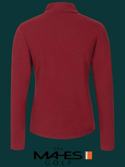 Long Sleeve T-Shirt Orange Label Royal Burgundy Half Neck T-Shirt GP80318 - MAHES - BALAAN 2