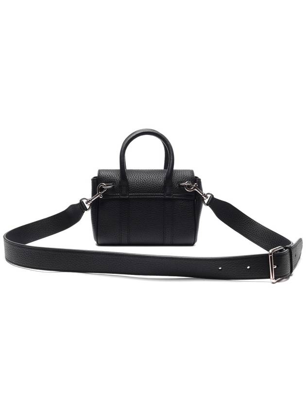 Bayswater Mini Heavy Grain Shoulder Bag Black - MULBERRY - BALAAN 5