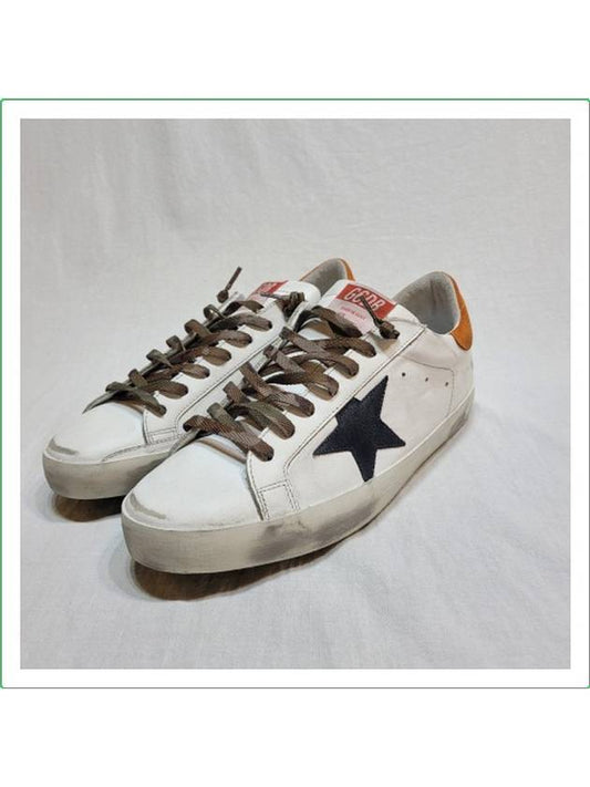 Superstar Vintage Low Top Sneakers Orange White - GOLDEN GOOSE - BALAAN 2