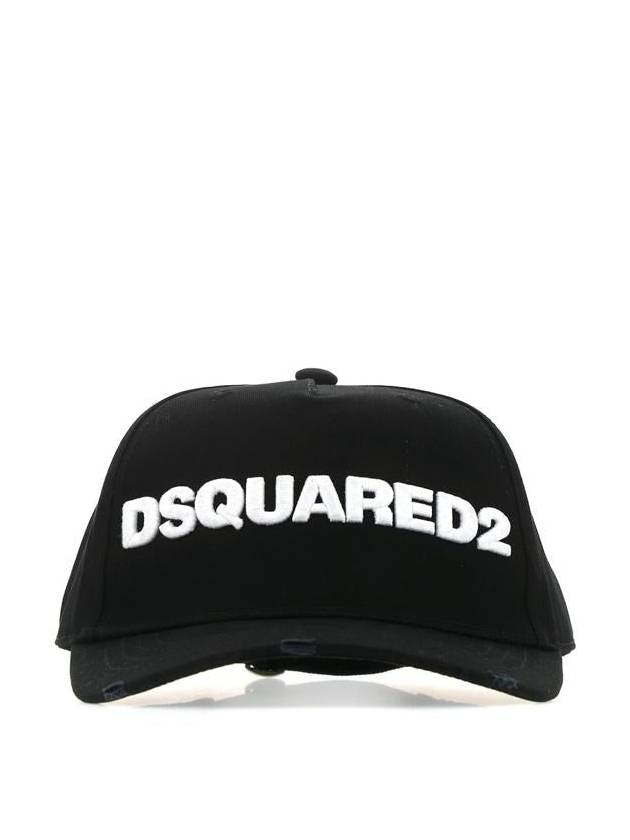 Embossed Logo Patch Ball Cap Black - DSQUARED2 - BALAAN 2