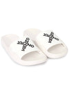 Full Logo Rubber Slippers White - KENZO - BALAAN.