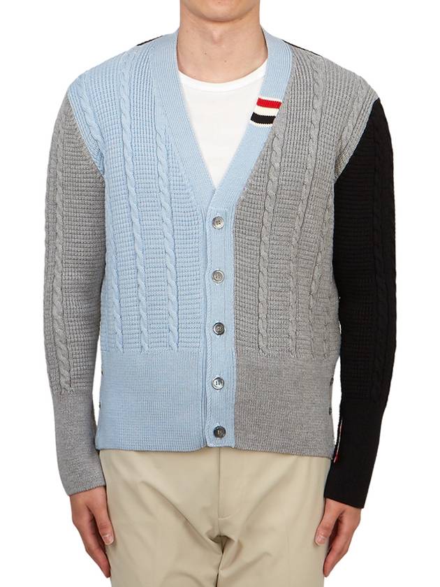 Single Breasted Button Cardigan - THOM BROWNE - BALAAN 3