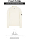 Wappen Patch Crew Neck Wool Knit Top White - STONE ISLAND - BALAAN 3