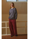 button corduroy pants burgundy - FOR THE WEATHER - BALAAN 10