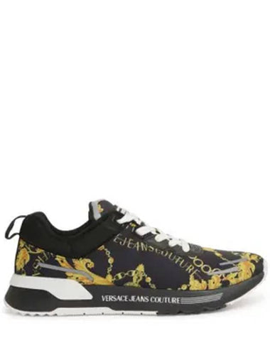 Fondo dynamic low top sneakers black - VERSACE - BALAAN 1