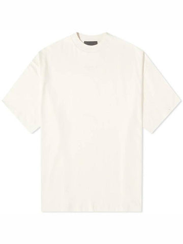 Cloud Dancer Logo Print Cotton Short Sleeve T-Shirt Off White - FEAR OF GOD ESSENTIALS - BALAAN 1