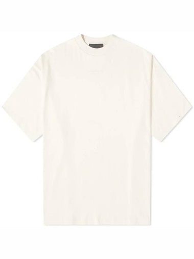 Cloud Dancer Logo Print Cotton Short Sleeve T-Shirt Off White - FEAR OF GOD ESSENTIALS - BALAAN 1