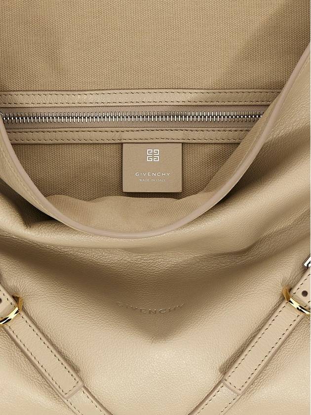 Voyou Medium Leather Shoulder Bag Beige - GIVENCHY - BALAAN 5