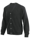 Lucas Merino Wool Knit Cardigan Black - J.LINDEBERG - BALAAN 3