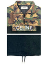 Bi-Material Jacket Black Camouflage - CELINE - BALAAN 6