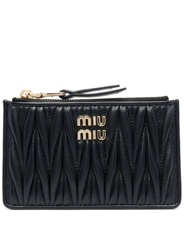 matelassé leather wallet - MIU MIU - BALAAN 1