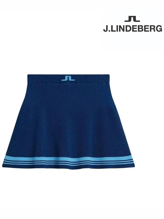 Frida Striped Knit Skirt GWSD09392 O 341 - J.LINDEBERG - BALAAN 1