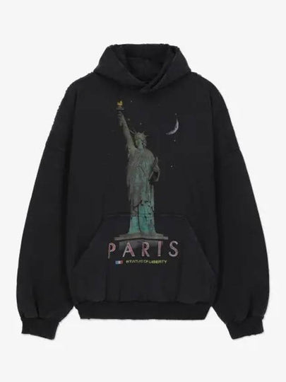 Paris Liberty Print Large Fit Hood Fade Black - BALENCIAGA - BALAAN 2