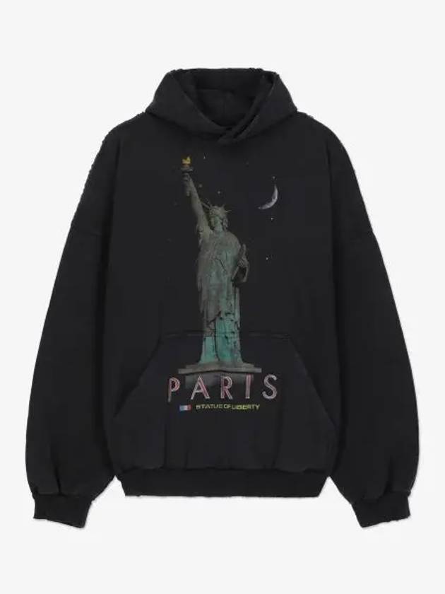 Paris Liberty Print Large Fit Hood Fade Black - BALENCIAGA - BALAAN 2