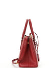 Galleria Saffiano Leather Small Tote Bag Fiery Red - PRADA - BALAAN 3