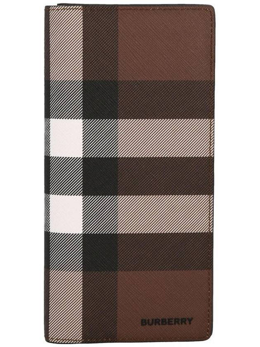 Vintage Check Logo Continental Long Wallet Brown - BURBERRY - BALAAN 1