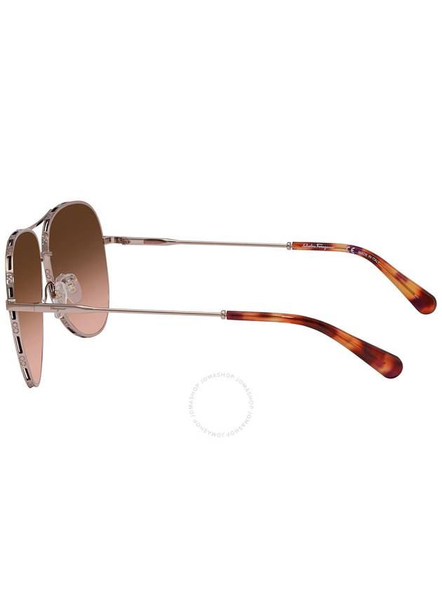 Eyewear Gradient Pilot Sunglasses Brown - SALVATORE FERRAGAMO - BALAAN 4