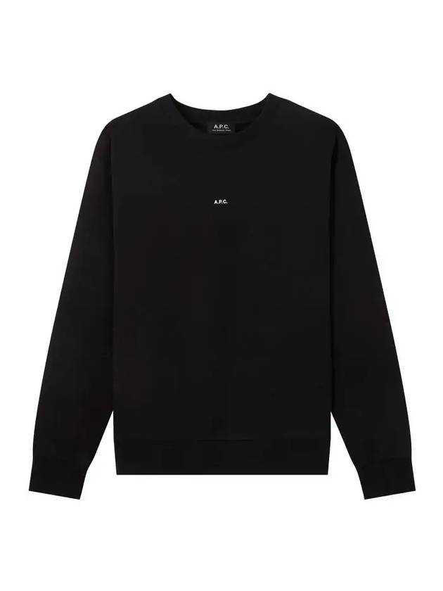 Men's Steve Logo Sweatshirt Black - A.P.C. - BALAAN 1