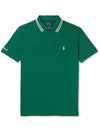 Wimbledon Custom Slim Fit Short Sleeve Polo Shirt Green - POLO RALPH LAUREN - BALAAN 1