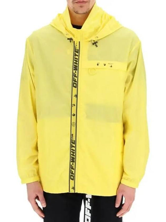 logo hooded jacket yellow - OFF WHITE - BALAAN.