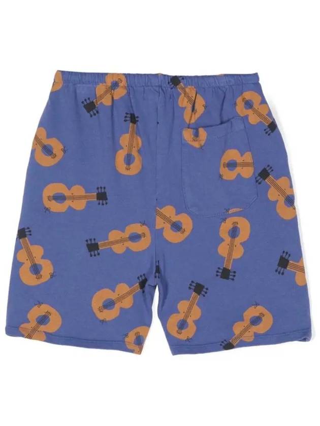 Kids Guitar All over Short Pants Blue 124AC073 420 - BOBO CHOSES - BALAAN 3