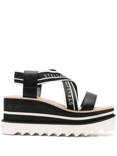 striped platform sandals black - STELLA MCCARTNEY - BALAAN 2