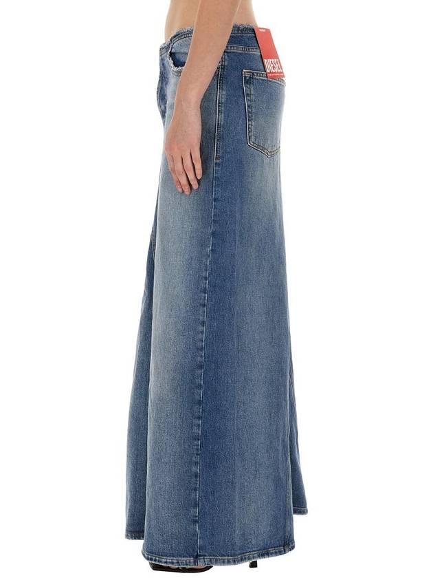 De Pago S Denim Maxi Skirt A113990DQAD - DIESEL - BALAAN 5