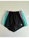 Logo Color Block Shorts Black - ADIDAS - BALAAN 7