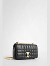 Quilted Lula Mini Leather Cross Bag Black - BURBERRY - BALAAN 4