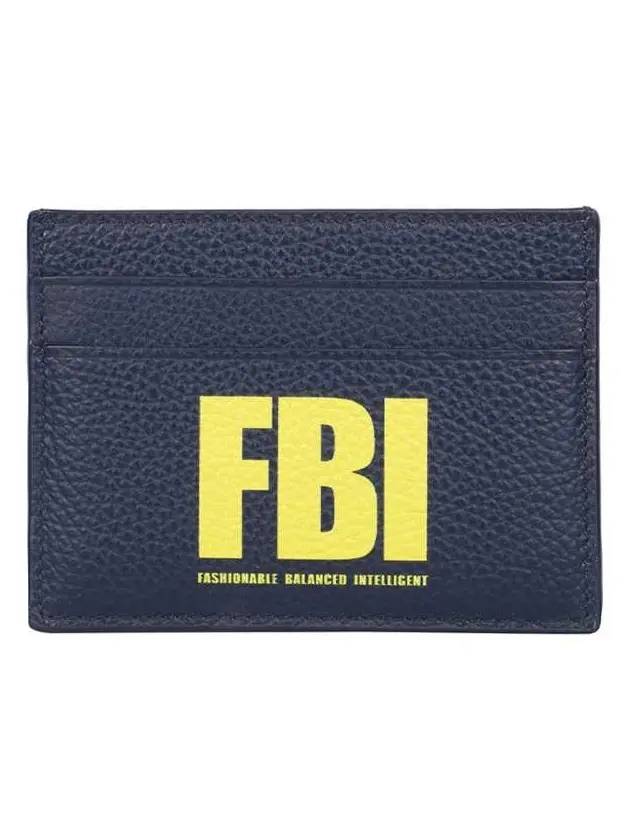 FBI print card wallet navy - BALENCIAGA - BALAAN.