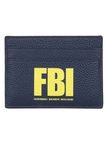 FBI print card wallet navy - BALENCIAGA - BALAAN.