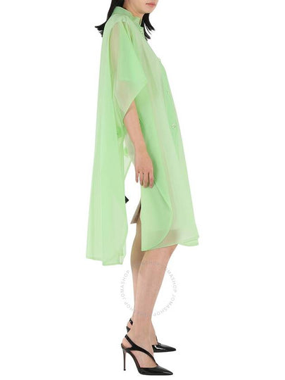 Burberry Ladies Mint Green Soft-touch Plastic Poncho - BURBERRY - BALAAN 2