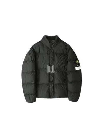 Garment Dyed Crinkle Reps Down Padding Grey - STONE ISLAND - BALAAN 2