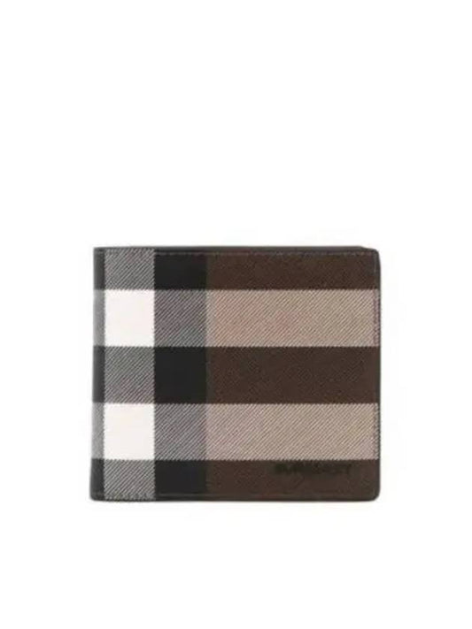 Vintage Check 2-Fold Half Wallet Dark Birch Brown - BURBERRY - BALAAN 2