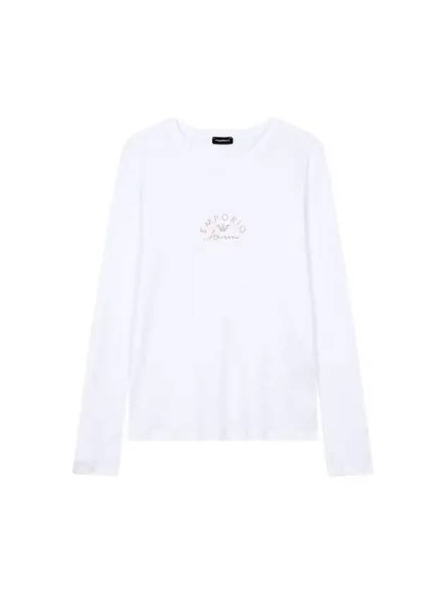 UNDERWEAR Women's Hot Piece Logo Lounge TShirt White 270120 - EMPORIO ARMANI - BALAAN 1